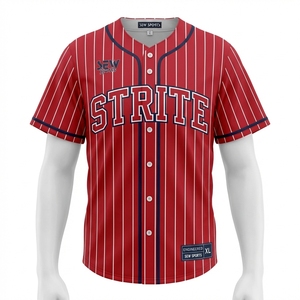 Mens Baseball Jersey Polyester Breathable Athletic Wear Baseball Jersey Game Day Slim Fit Mesh Sports Baseball Jersey Plus Size - Product Image 1