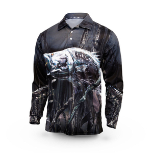 Chemise de pêche d'été pour homme de haute qualité, imperméable, à manches longues, séchage rapide, personnalisable, couleur unie, sublimation, tendance - Product Image 1