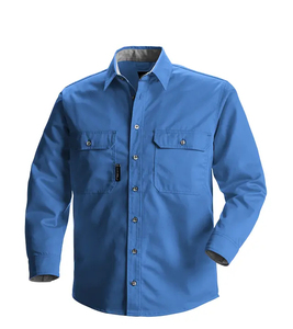 Custom Mechanic Work Shirt | Men Short Sleeve Industrial Uniform Shirt with <b>Name</b> & Logo | Auto Repair Shop Workwear | OEM - Product Image 1