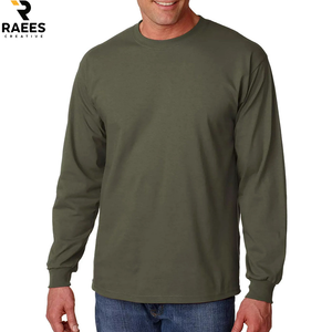 Camiseta de Manga Larga Casual de Verano para Hombre, Personalizada con Estampado, Lisa, Extra Grande, de Algodón - Product Image 1
