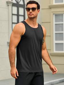 Camiseta Deportiva para Hombre, Poliéster Suave, Transpirable, Ligera, Sensación Activa, Tacto Suave, Elástica, Corte Moderno - Product Image 2
