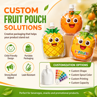 Hoge barrière spuitzak voor voedselconcentraat, staande vloeibare zak, gelamineerde navulverpakking voor fruitpulp puree