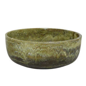 Bol en résine peint à la main écologique poli avec couleur de taille de forme personnalisable pour la cuisine et la table - Product Image 2