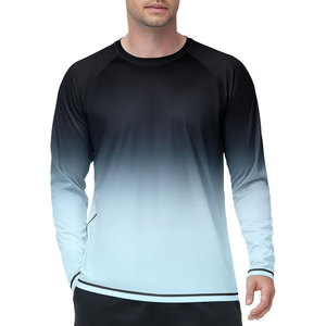 Maillot de bain Rash Guard pour homme, manches longues, protection UV, séchage rapide, chemise de surf, haut de plage athlétique, qualité supérieure, 100% polyester. - Product Image 4