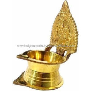 Brass Laxmi Decorative Diya for Pooja Oil - Product Image 2