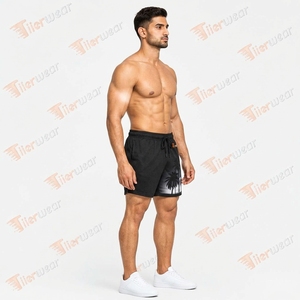 <b>Men</b> Casual Beach Shorts Quick Dry Swim <b>Trunks</b> Lightweight Summer Surf Wear OEM Private Label Manufacturer - Product Image 2