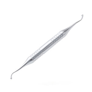 Curettes chirurgicales dentaires, instruments de chirurgie orale professionnels, acier inoxydable, manuels, réutilisables, ergonomiques, traitement parodontal - Product Image 1