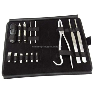 Ensemble de forceps d'extraction dentaire vétérinaire professionnel Burgess pour chiens, en acier inoxydable, outils équins, certifié CE Classe I, garantie 1 an - Product Image 2