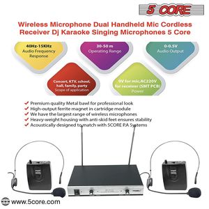 Microfoni Wireless Portatili a 2 Canali WM 301 HH con Ricevitore e 2 Cuffie Inalambriche - Product Image 4