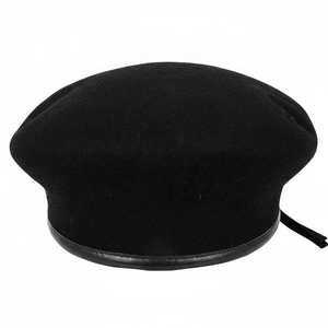 Hot Sale Classic European Wool <b>Beret</b> Hat 100% Wool Custom Embroidered Premium Felt Headwear Unisex <b>Beret</b> Hat - Product Image 5