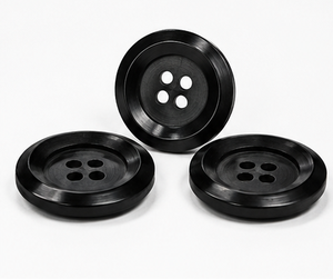 Classic Eco-Friendly Durable Handcrafted Hand Polished & Carved Round Buffalo Horn Buttons - Product Image 1