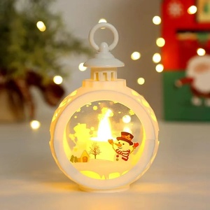 Santa Christmas <b>Lantern</b> Antique Bronze Finish LED Globe Round Shape For Festive Home Decoration & Winter Tabletop Display - Product Image 4