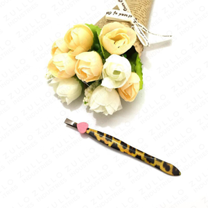 Professional Stainless Steel Slant Tip Eyebrow Tweezers Custom Color Logo Premium Hair Removal Beauty <b>Tool</b> OEM - Product Image 6