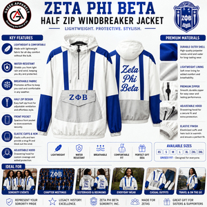 Veste de sport vintage imperméable et coupe-vent Zeta Phi Beta pour femmes, idéale pour les sororités et les fraternités - Product Image 5
