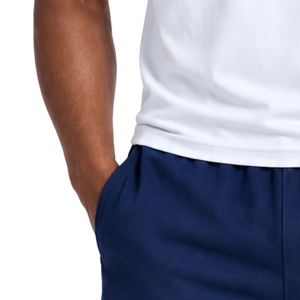 Shorts de course pour hommes bleu marine, taille élastique, bas de tenue sportive avec poches latérales, pour l'entraînement, la gym, le fitness et les loisirs - Product Image 4