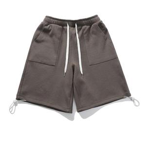 Shorts de Playa para Hombre, Verano, Cintura Media, Tejido de Rizo, Ecológicos, Secado Rápido, Transpirables, Deportivos, Casuales, Color Sólido, Logotipo Personalizado, OEM - Product Image 1