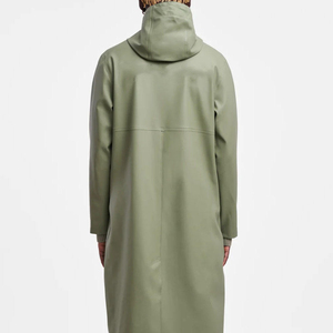 Manteau Imperméable Personnalisé pour Femme Adulte, Réutilisable, en Polyester Écologique, Épais, en Toile, avec Capuche et Logo Frontal pour l'Extérieur - Product Image 5