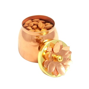 Stylish Metal <b>Small</b> <b>Jar</b> With Lid For Storage And Decor Elegant Metal Mini <b>Jar</b> For Spices Jewelry And Storage - Product Image 1
