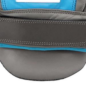 Almohadillas de Boxeo para Entrenamiento, Duraderas, Color Gris con Ribete Azul, Aptas para Todas las Estaciones, Compactas, de Cuero Genuino - Product Image 4