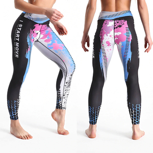 <b>Women</b> Compression Leggings High Waist Athletic <b>Running</b> Sports Leggings Moisture Wicking Gym Workout Fitness Tights Wholesale <b>Cap</b> - Product Image 6