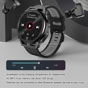 2024 QC T4หูฟังสมาร์ตวอตช์2-in-1 TWS สำหรับบลูทูธโทร NJH03 N18 128MB MP3 IP67แบตเตอรี่ขนาดใหญ่300mAh สำหรับกีฬากลางแจ้ง - Product Image 6