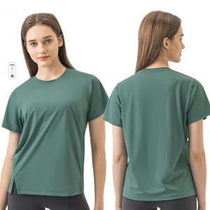 Shorts Deportivos Clásicos para Mujer, Corte Regular, Mezcla de Algodón, Transpirables, Ecológicos, con Bordado, Botones, de Secado Rápido, Manga Corta - Product Image 1