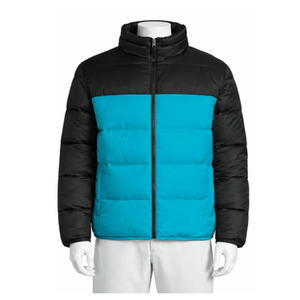 Men puffer <b>jacket</b> breathable fabric long sleeve regular fit design stands collar zipper custom logo printing men puffer <b>jacket</b> - Product Image 3