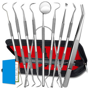 Kit d'instruments dentaires GUJJAR SURGICAL INTERNATIONAL, best-seller, en acier inoxydable, pour l'hygiène dentaire, élimination du tartre et nettoyage des dents - Product Image 1