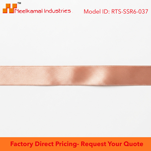 6mm Rose Gold Single Face Satin <b>Ribbon</b> Customizable Manufacturer 350 Meter Roll for Wedding Favors Jewelry Gift Packaging Retail - Product Image 6