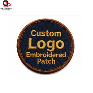 Premium <b>Sew</b>-<b>On</b> Embroidered 3D Custom Logo <b>Patches</b> with Personalized Artwork Cotton/Polyester Custom Colors Best Quality - Product Image 1