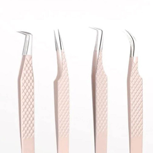 Pinzas Profesionales de 90 Grados con Diseño de Mariposa Roja, de Acero Inoxidable, Punta Lisa, Duraderas, para Extensión de Pestañas y Cuidado de las Manos - Product Image 5
