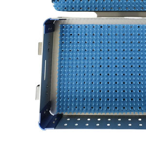 Stainless Steel Manual High-<b>Temperature</b> Sterilized Surgical Tray Box Reusable Silver Container General Surgery Pentax CE - Product Image 5