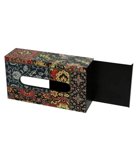 Customized Design Printed Napkin Tissue Box For Hotel <b>Wedding</b> Table <b>Top</b> Decorative Use Tissue Dispenser by blossom craft india - Product Image 2