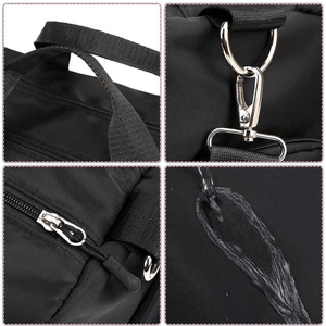 Bolsa Deportiva Huzu Enterprises HE-SB-1100 Roja y Gris de 600D, 30-40L, con Correa para el Hombro y Múltiples Bolsillos para Gimnasio, Fitness y Viajes - Product Image 5