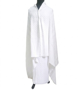 Serviettes Ihram jetables pour hommes avec boutons-pression Velcro, faciles à porter, écologiques, séchage rapide, respectueuses de la peau, ensemble de voyage 2 pièces pour Hajj et Omra - Product Image 5