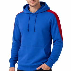 Sudadera con Capucha para Hombre, con Mangas en Contraste, Felpa Suave, Ajuste Cómodo, Estilo Moderno, Tela Transpirable, Colores Personalizados, Uso Diario - Product Image 1