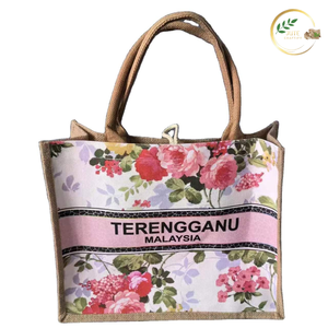 Organic Jute Beach <b>Bag</b> Stylish Eco Friendly Tote for Women Girls Summer Travel and Shopping Use - Product Image 2