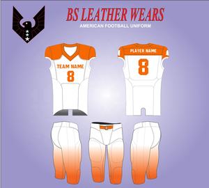 Personalizable 100% poliéster fútbol americano Jerseys transpirable de talla grande sublimado Club Logo nombre del equipo impreso liso XL conjunto - Product Image 4