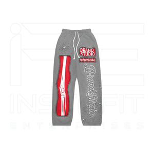 Blouson tendance à capuche et cordon de serrage, noir et rouge, avec motif côtelé, strass vieillis, style streetwear hiver, manches longues, pour homme - Product Image 2