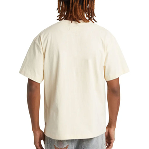 Men's Casual Acid Wash Vintage Canvas T-Shirts Cotton <b>Drop</b> Shoulder with Custom O-neck Cartoon Print Short Sleeves - Product Image 4