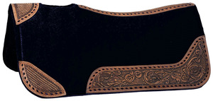 Tapis de selle en feutre de laine personnalisé en gros pour chevaux, tapis de selle équestre western, fabricant de marque privée - Product Image 4