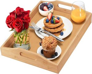 Plateau de service en bois de fabrication OEM, design minimaliste, pour le service du thé, des sushis et des repas. - Product Image 3
