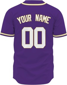 Camiseta de baloncesto morada personalizada para hombre, manga corta, estampada con nombre y número en la espalda, ajuste regular, para todas las estaciones, ropa deportiva - Product Image 3