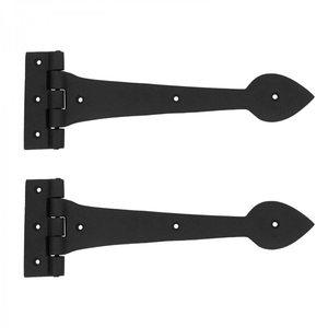 Wholesale Black Decorative Garage <b>Door</b> <b>Hardware</b> Kit Heavy Duty Cast Iron Style Faux Strap Hinges For Rustic <b>Barn</b> Gate & Carriage - Product Image 6