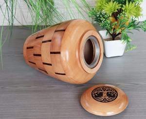 Wooden <b>Urn</b> for Ashes Handcrafted Wooden Cremation <b>Urn</b> for Human Ashes <b>Large</b> Keepsake Memorial <b>Urn</b> for Adults - Product Image 2