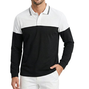 Camisas Polo Premium de Manga Larga para Hombre en Dos Tonos, Fabricante, Personalizables al por Mayor, de Algodón Piqué Grueso, Elegantes - Product Image 6