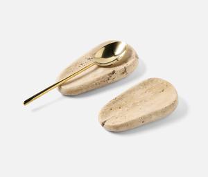 Eye Catching Design Luxurious Classic Beautiful Tableware Travertine Marble <b>Spoon</b> Rest for Home Hotel Usage at Outstanding Price - Product Image 1