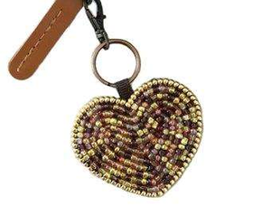 Porte-clés de luxe fait main brodé, classique, écologique, avec perles, breloque de sac, accessoires, perles de rocaille, porte-clés de voiture, vert, tendance, MULTI - Product Image 6