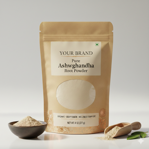 ผงอัชวากันธาเป็นผลิตภัณฑ์เสริมอาหารสมุนไพรธรรมชาติที่ทำจากรากอัชวากันธาคุณภาพสูง ผ่านการทำความสะอาดและอบแห้งอย่างพิถีพิถัน - Product Image 1