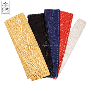 Cinta trenzada decorativa metálica con diseño de hoja de roble y ancla, de jacquard, de seda, de mohair, para manualidades textiles y correas de gorra - Product Image 4